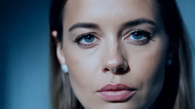Close Up Portrait Of A Woman Expressing Confusion
