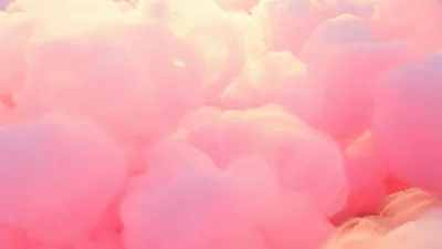 Pink Cotton Candy Clouds Floating In The Sky