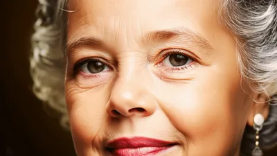 Aging Process Transitioning From Young Girl To Elderly Woman