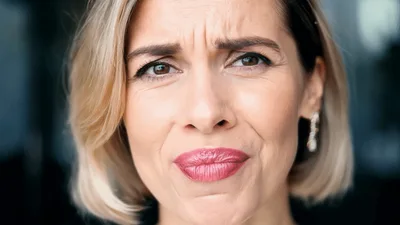 Close Up Portrait Of A Smiling Woman
