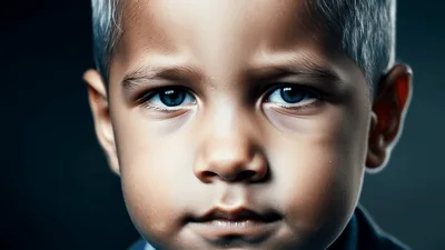 Digital Aging Effect Transitioning From Child To Elderly Man