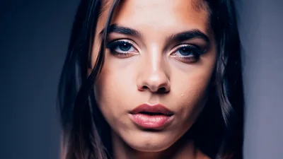 Close Up Portrait Of A Beautiful Young Woman