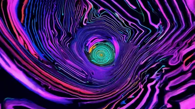 Abstract Psychedelic Liquid Swirl Animation