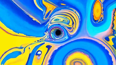 Abstract Psychedelic Swirling Liquid Vortex Animation