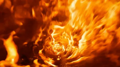 Abstract Fire Tunnel Vortex Motion Background