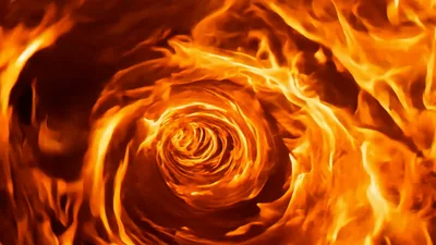 Abstract Fire Tunnel Vortex Motion Background