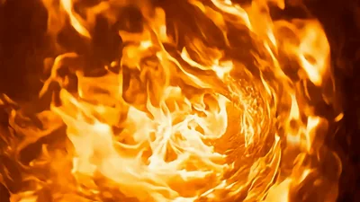 Abstract Fire Tunnel Vortex Motion Background