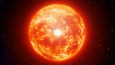 Supernova Explosion Expanding In Deep Space