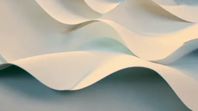 Abstract White Wavy Paper Layers Moving Slowly