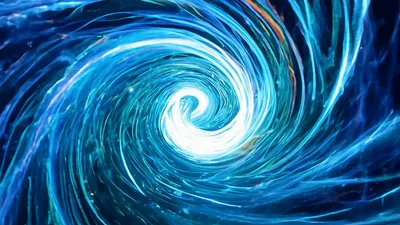 Abstract Swirling Vortex Of Colorful Liquid Light