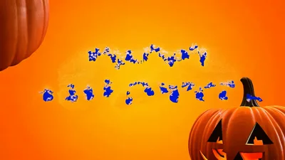 Jack O Lantern Pumpkin Appearing With Happy Halloween Text