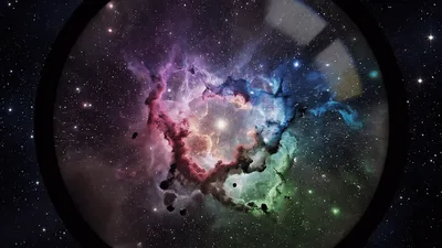 Supernova Explosion Creating A Colorful Nebula In Deep Space