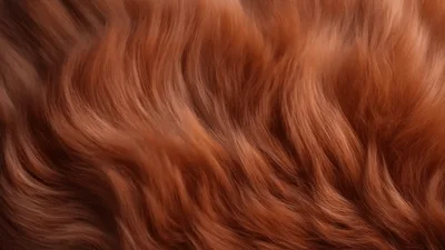Close Up Of Soft Red Animal Fur Texture