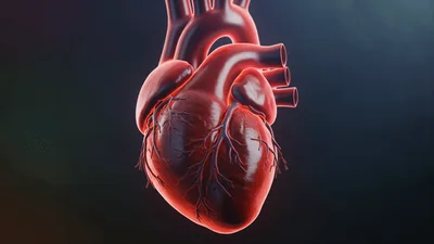 3D Animation Of A Beating Human Heart