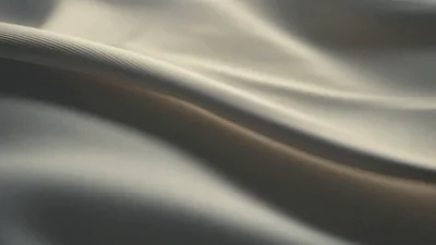 Abstract White Fabric Waving In Slow Motion