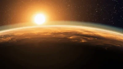 Sunrise Over A Distant Alien Planet
