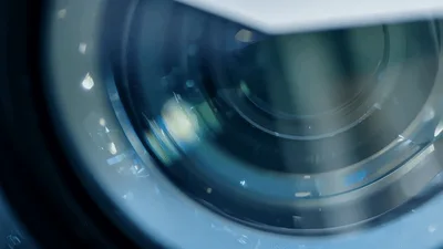 Close Up Of Professional Camera Lens Zooming In