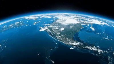 Cinematic Earth Orbit View Over Central America