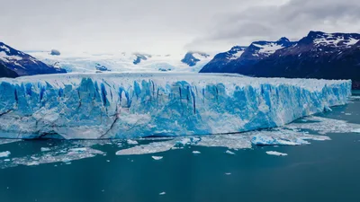 Perito Moreno Glacier Front View Over Lake Argentino