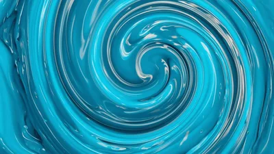 Swirling Blue Paint Texture Rotating In A Spiral