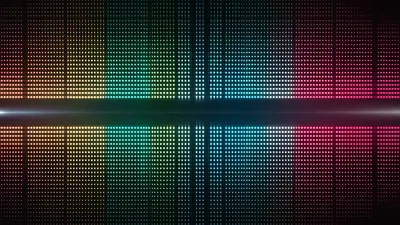 Colorful Digital Audio Spectrum Equalizer Animation