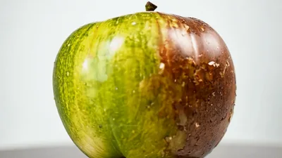 Time Lapse Of A Green Apple Rotting