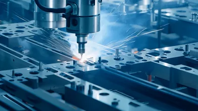 Industrial Laser Cutting Machine Processing Metal Parts