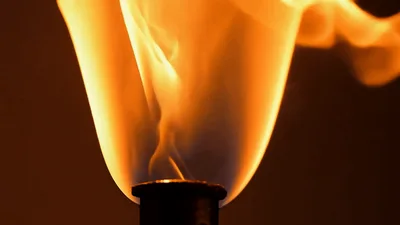 Close Up Of A Burning Gas Flame