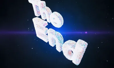 The End Text Animation With Sparkling Particle Effect