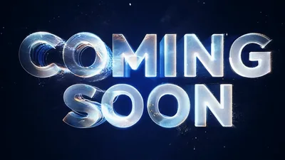 Coming Soon Text Animation With Glowing Particles