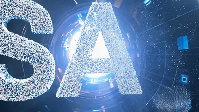 3D Animated Sale Text Reveal With Digital Particle Effects