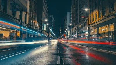 Time Lapse Of Night Traffic In Tokyo City