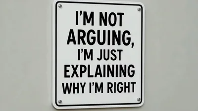 Humorous Metal Sign With Witty Text