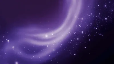 Abstract Purple Nebula Background With Floating Glowing Particles