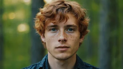 Portrait Of A Young Man With Red Hair