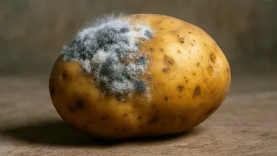 Time Lapse Of Mold Growing On A Potato