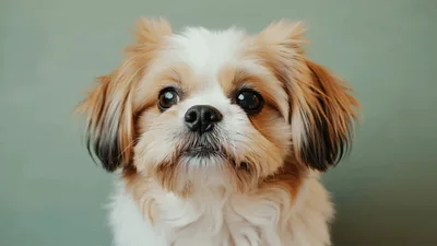 Adorable Shih Tzu Dog Looking Directly At Camera
