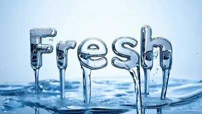 Water Liquid Text Formation Spelling Fresh