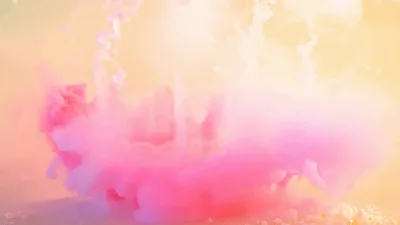 Pink Ink Happy Birthday Text Dissolving In Liquid
