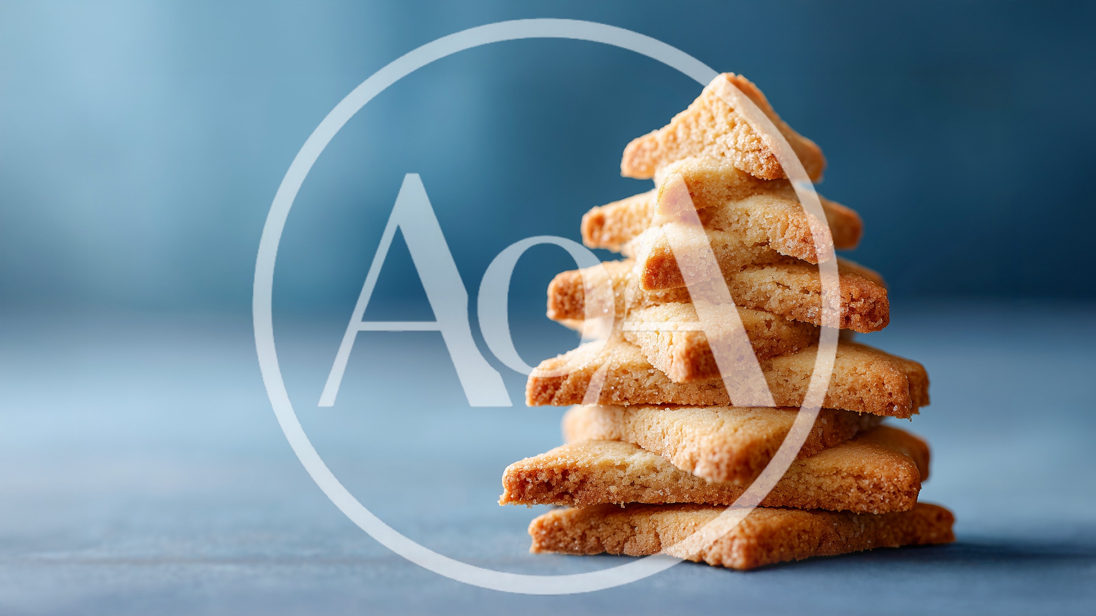 Stack Of Star Shaped Shortbread Cookies