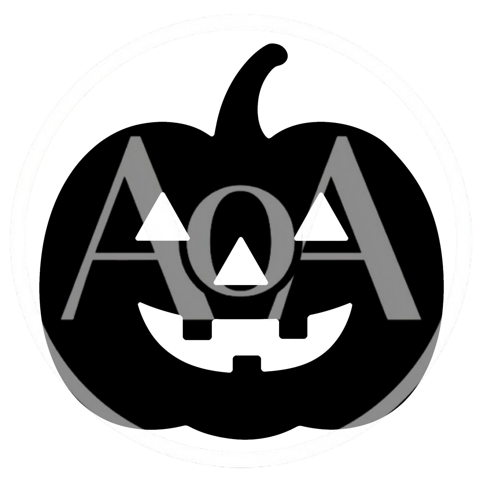 Black Silhouette Icon Of A Jack O Lantern Pumpkin