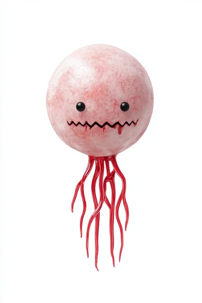 Surreal 3D Render Of A Creepy Tentacled Creature
