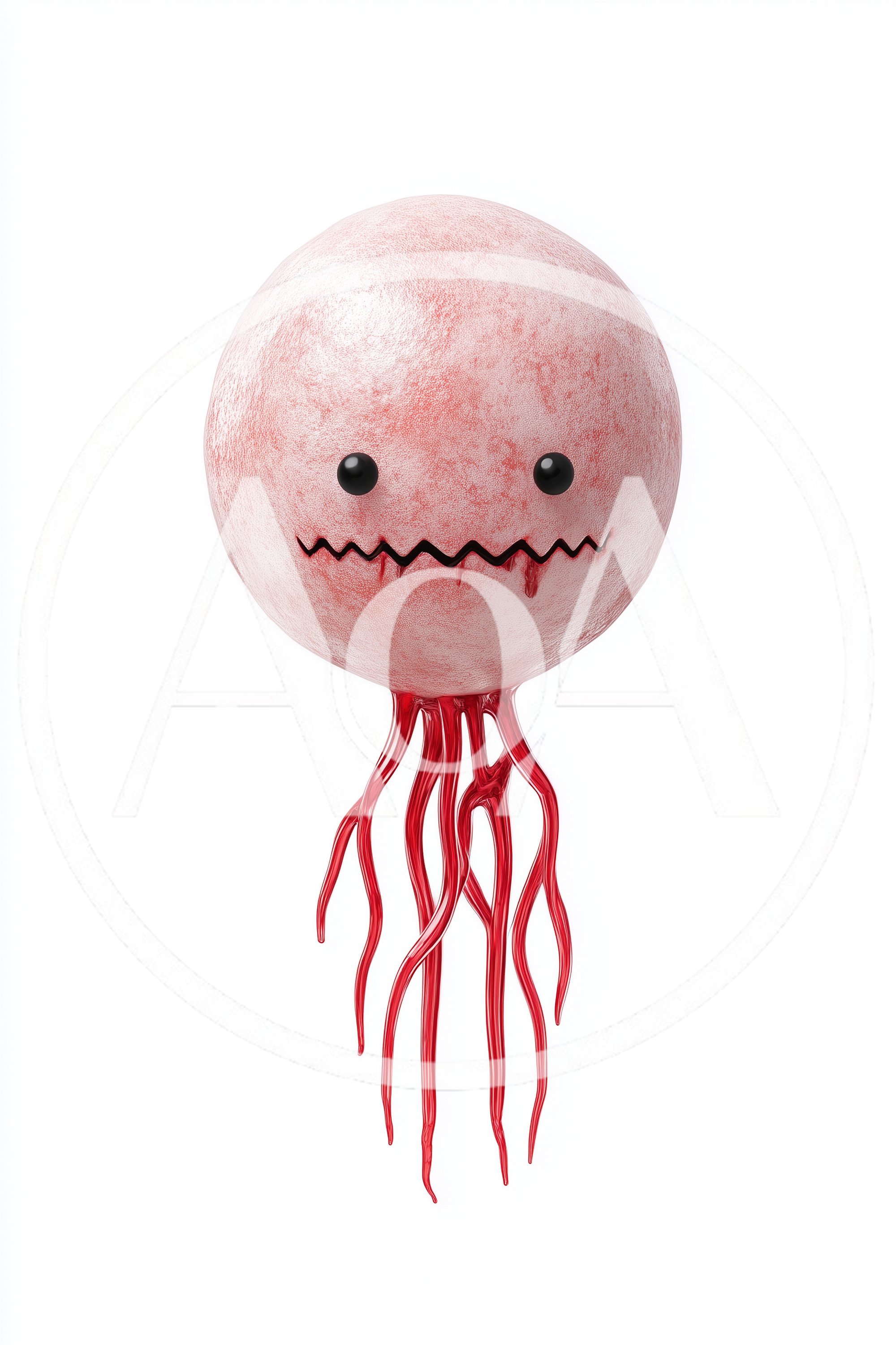 Surreal 3D Render Of A Creepy Tentacled Creature