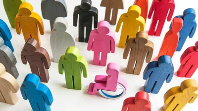 Wooden Figurines Representing Diversity and Inclusion