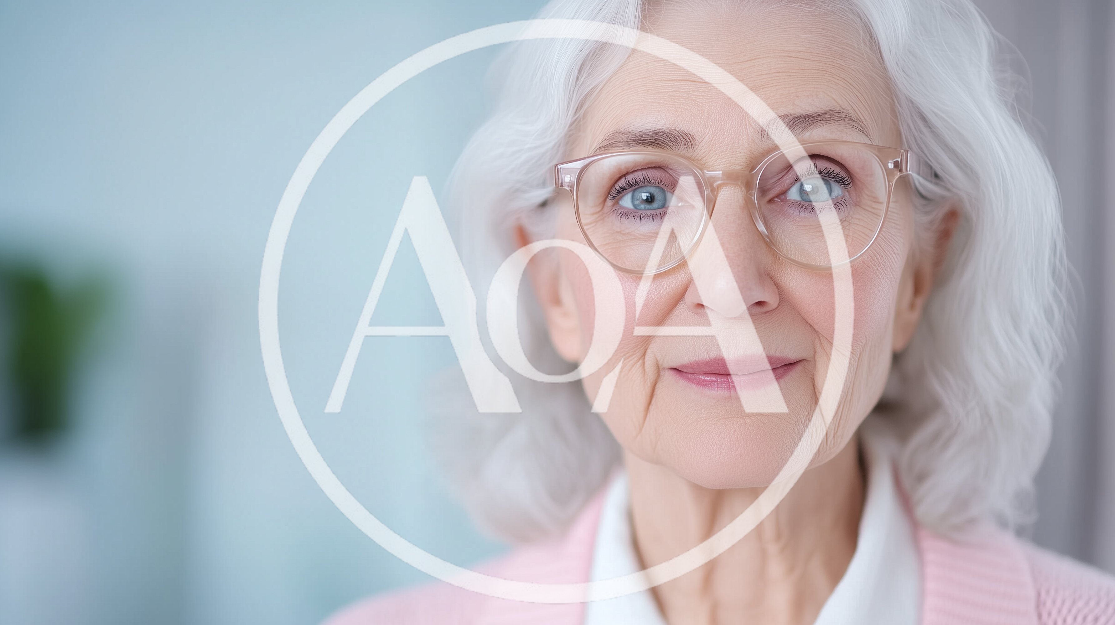 Portrait Of A Smiling Senior Woman Wearing Glasses