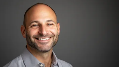 Portrait Of A Smiling Man With A Beard