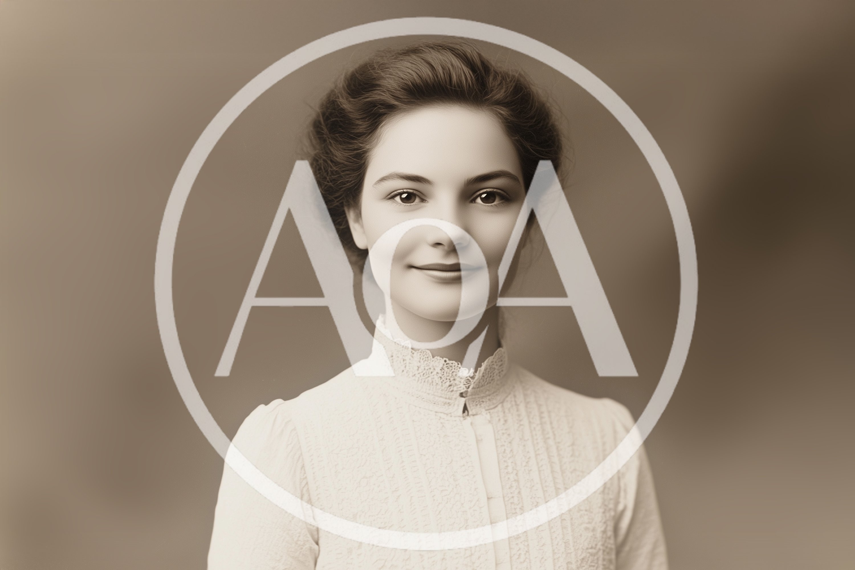 Portrait Of A Young Woman In Vintage Victorian Attire