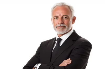 Professional Senior Businessman With Crossed Arms