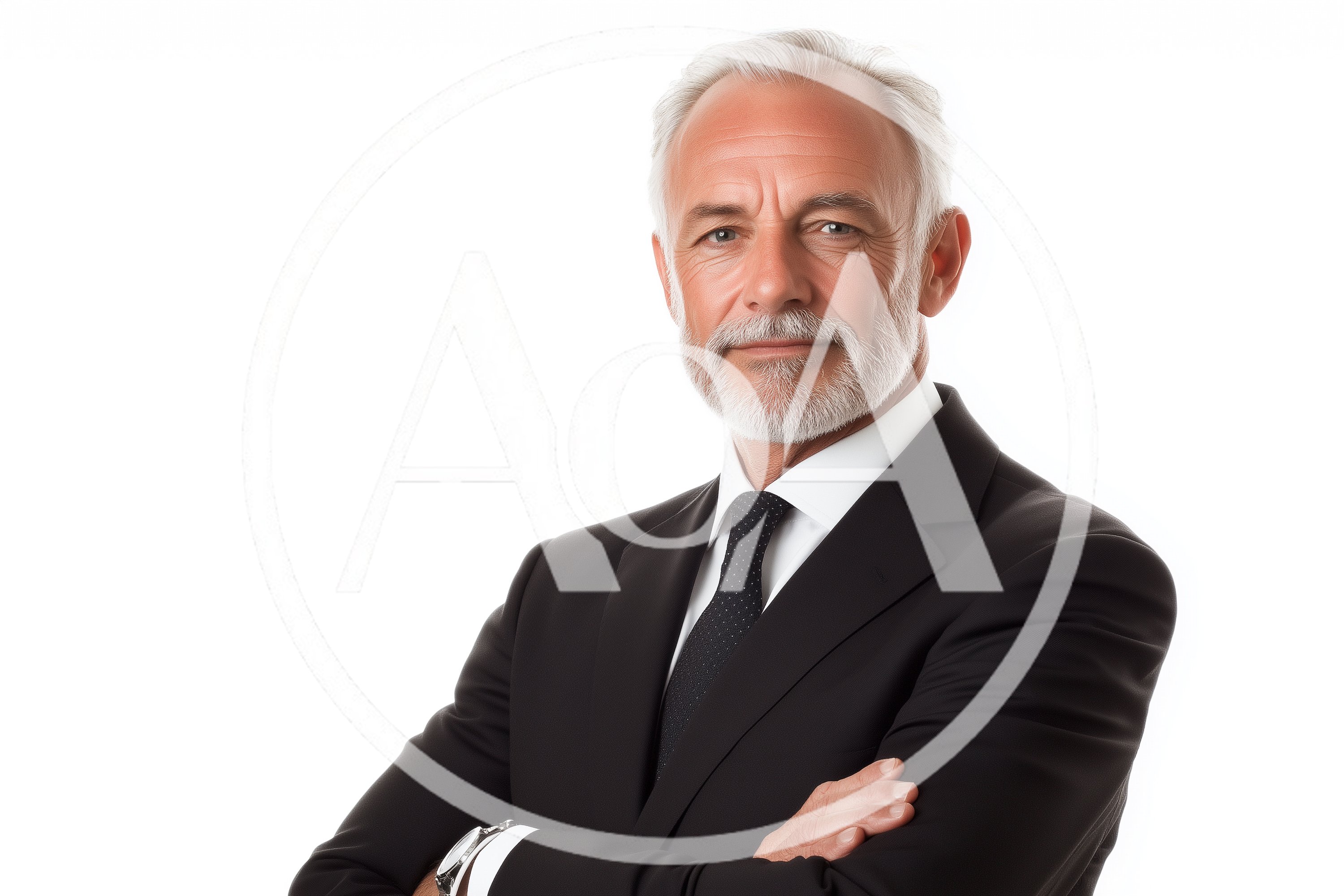 Professional Senior Businessman With Crossed Arms