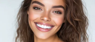 Close Up Portrait Of A Smiling Woman